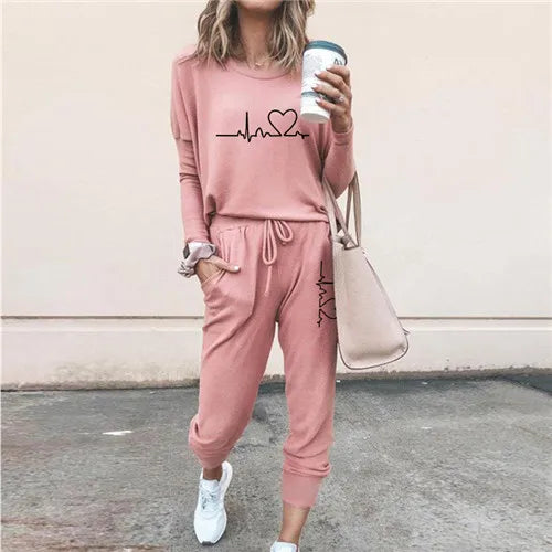 Comfy HeartBeat™ | Bekvämt set med loungewear